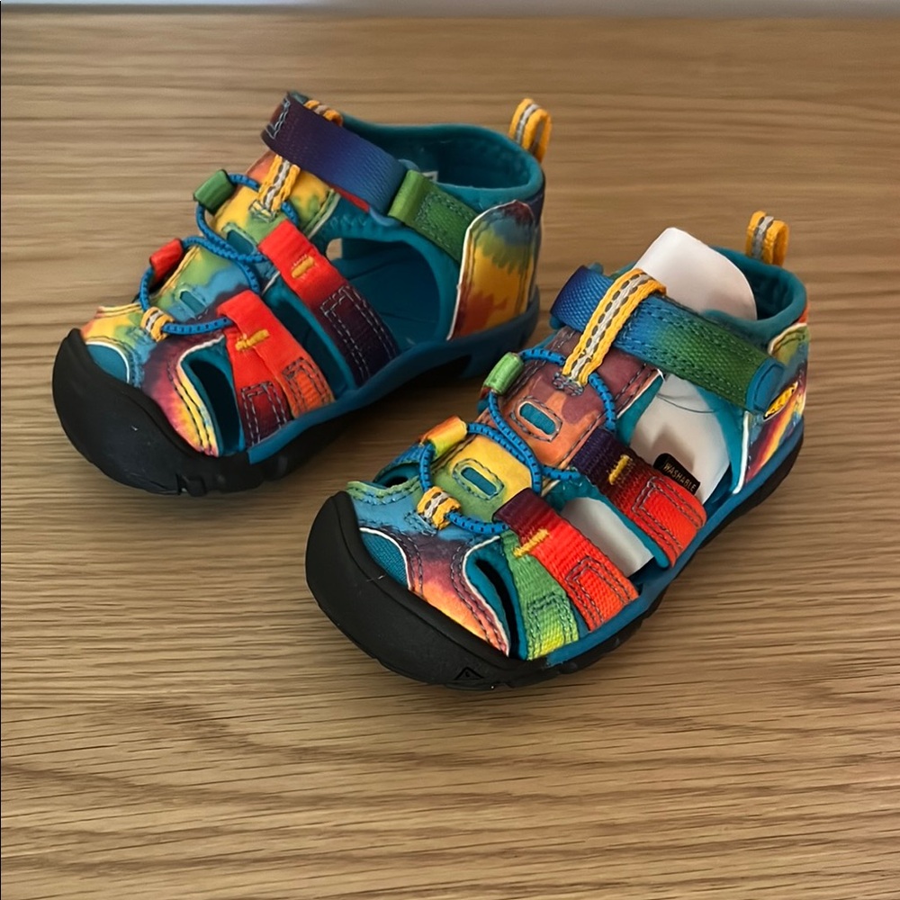 Brand New! Unworn Seacamp II CNX from Keen Kids Toddler size 6 - Rainbow Tie-Dye - Picture 5 of 5